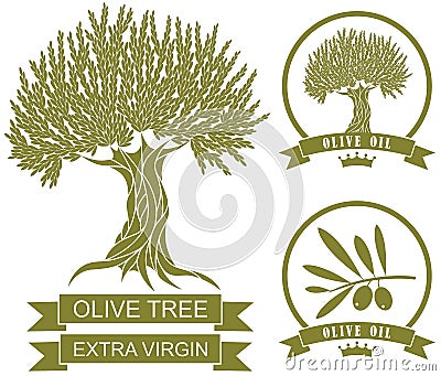 Olive tree Vector Illustration