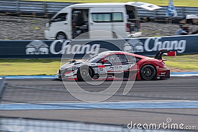 Oliver Turvey of Drago Modulo Honda Racing in Super GT Final Rac Editorial Stock Photo