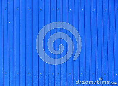 Blue roof in the siberian village of Khuzir on Olkhon Island, Baikal Lake, Russia. Stock Photo