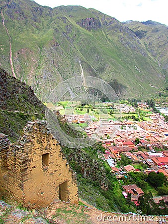 Ollantaytambo, Cusco region, Peru. Travel photography. Ruins and archeology Stock Photo