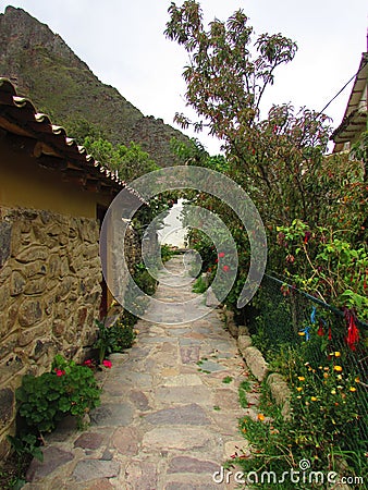 Ollantaytambo, Cusco region, Peru. Travel photography. Ruins and archeology Stock Photo