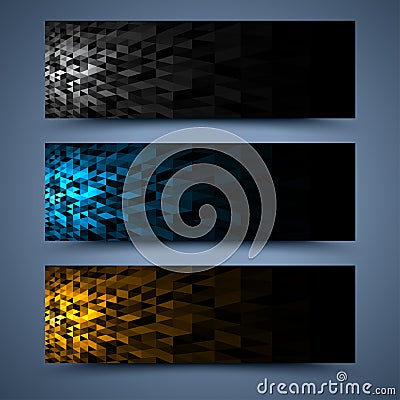 Ð¡olor banners templates. Abstract backgrounds Vector Illustration