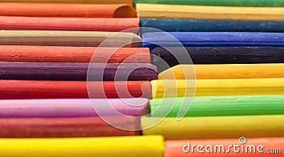 Ð¡olored crayons texture of art. Stock Photo