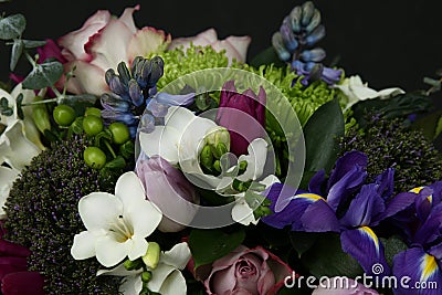 Rich bouquet of chic flowers Stock Photo