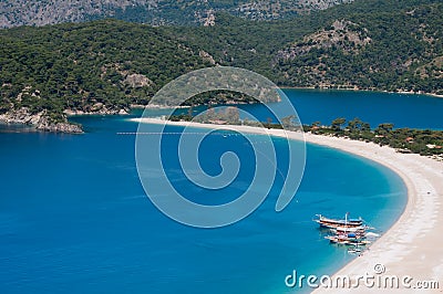 Oludeniz beach, Fethiye (Turkey) Stock Photo