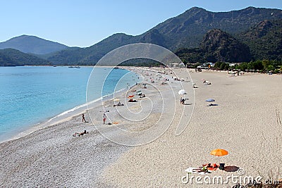 Oludeniz beach, Fethiye (Turkey) Editorial Stock Photo