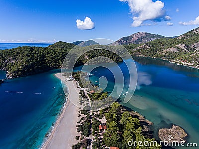 Oludeniz beach in Fethiye Stock Photo