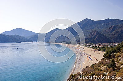 Oludeniz beach Turkey Stock Photo