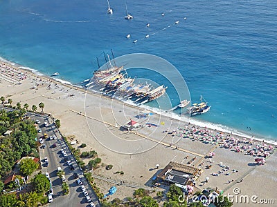 Oludeniz beach in Turkey Editorial Stock Photo