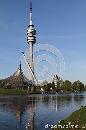 Olympia Park and BMW, Munich, Bavaria, Germany, Olympiapark Editorial Stock Photo