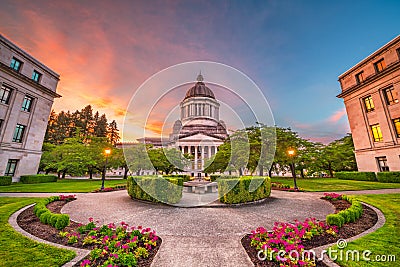 Olympia, Washington, USA State Capitol Stock Photo