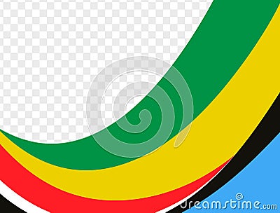 Olympic colored background. Abstract multicolored background. Vector graphics for design. Vector Illustration