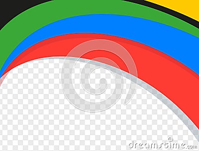 Olympic colored background. Abstract multicolored background. Vector graphics for design. Vector Illustration