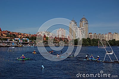 Olympic Day in Kiev Editorial Stock Photo