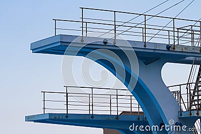 Olympic diving platform Stock Photo