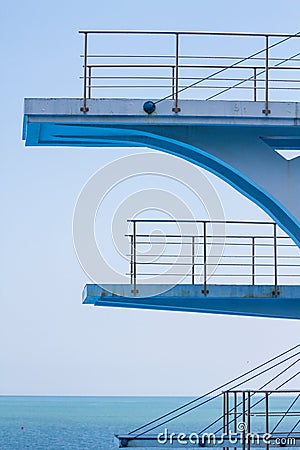 Olympic diving platform Stock Photo