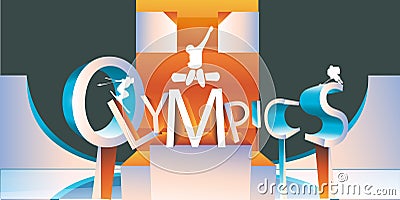 Olympics logo type Vector Illustration