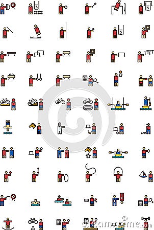 Olympic sports icons Vector Illustration