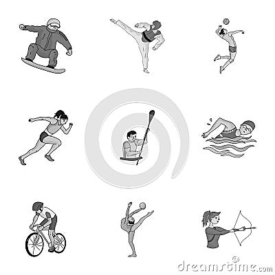 Olympic sports. Winter and summer sports. A set of pictures about athletes.Olympic sports icon in set collection on Vector Illustration