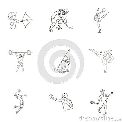 Olympic sports. Winter and summer sports. A set of pictures about athletes.Olympic sports icon in set collection on Vector Illustration