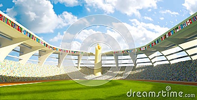 Olympic Stadium Stock Photo