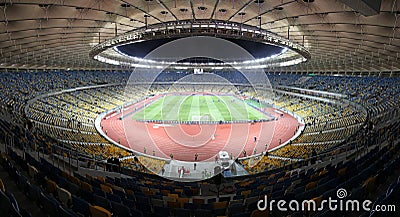 Olympic stadium (NSC Olimpiysky) in Kyiv Editorial Stock Photo