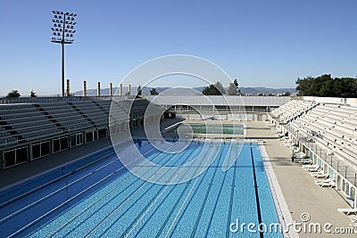 Olympic Swimming Pool Stock Photo