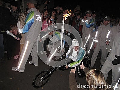 Olympic torch Editorial Stock Photo