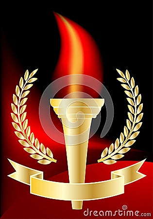 Olympic torch Vector Illustration