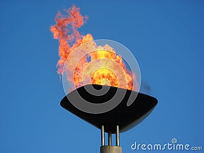 Olympic torch Stock Photo