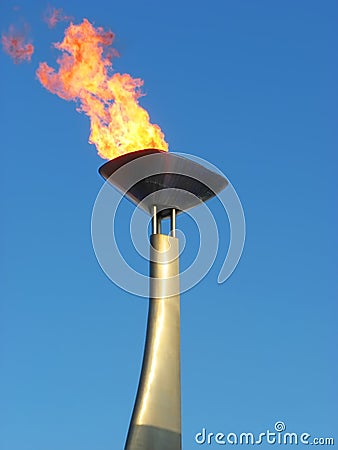 Olympic torch Stock Photo