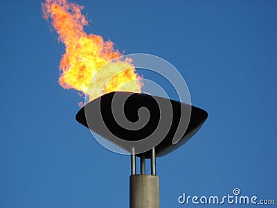 Olympic torch Stock Photo