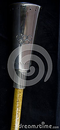 Olympic torch, Helsinki Finland 1952 Editorial Stock Photo