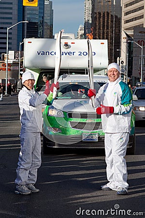 Olympic torch relay Editorial Stock Photo