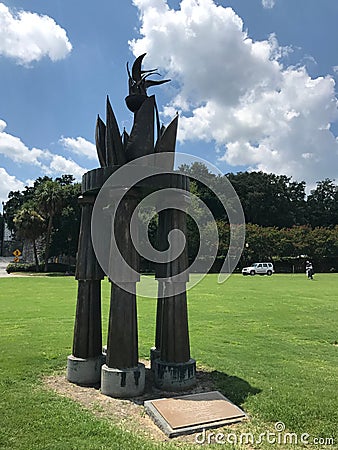 1996 Olympic Yachting Cauldron in Savannah, GA Editorial Stock Photo