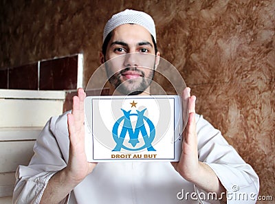 Olympique de Marseille soccer club logo Editorial Stock Photo