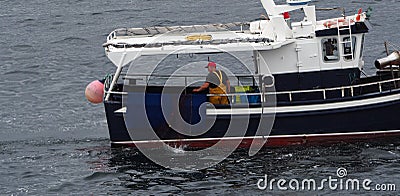 Fishing boat fishing in the atlantico, la coruÃ±a, spain, europe Editorial Stock Photo