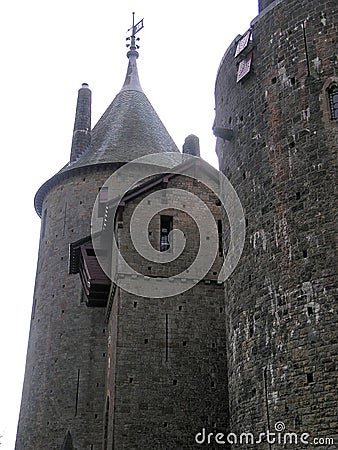 Castell Coch South Wales Editorial Stock Photo