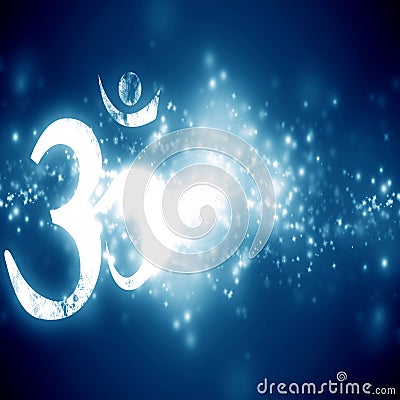 Om aum symbol Stock Photo