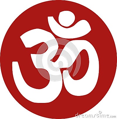 Om sanskrit icon Vector Illustration