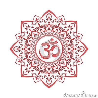 Om symbol Vector Illustration