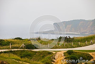 Omaha Beach is one of the five Landing beaches in the Normandy l Editorial Stock Photo