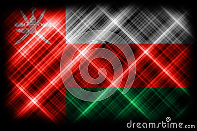 Oman flag, national flag, modern flag Stock Photo
