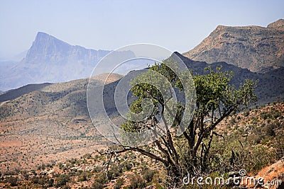 Oman: Jabal Shams Plateau Stock Photo