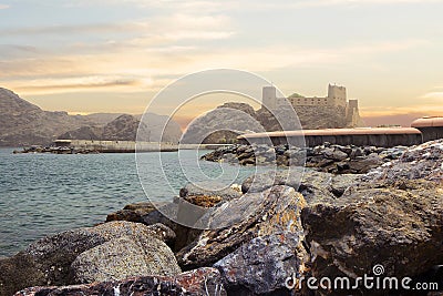 Oman. Muscat. Fortress. Stock Photo