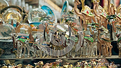 oman souvenirs sold at Al-Husn Souq in Salalah Stock Photo