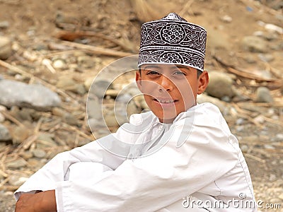 Omani Boy Editorial Stock Photo