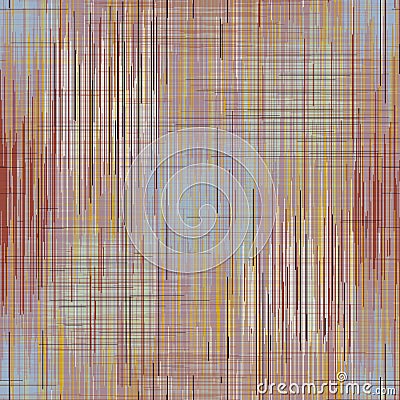 Ombre Ikat Dyed Fabric Texture Seamless Pattern. Blended Variegated Glitch Stripe Background with Bleeding Color Edges. Vertical Stock Photo