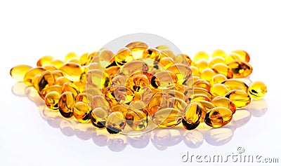 Omega 3 pills Stock Photo