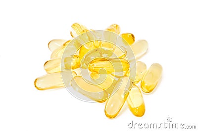 Omega Fish Oil pills Stock Photo